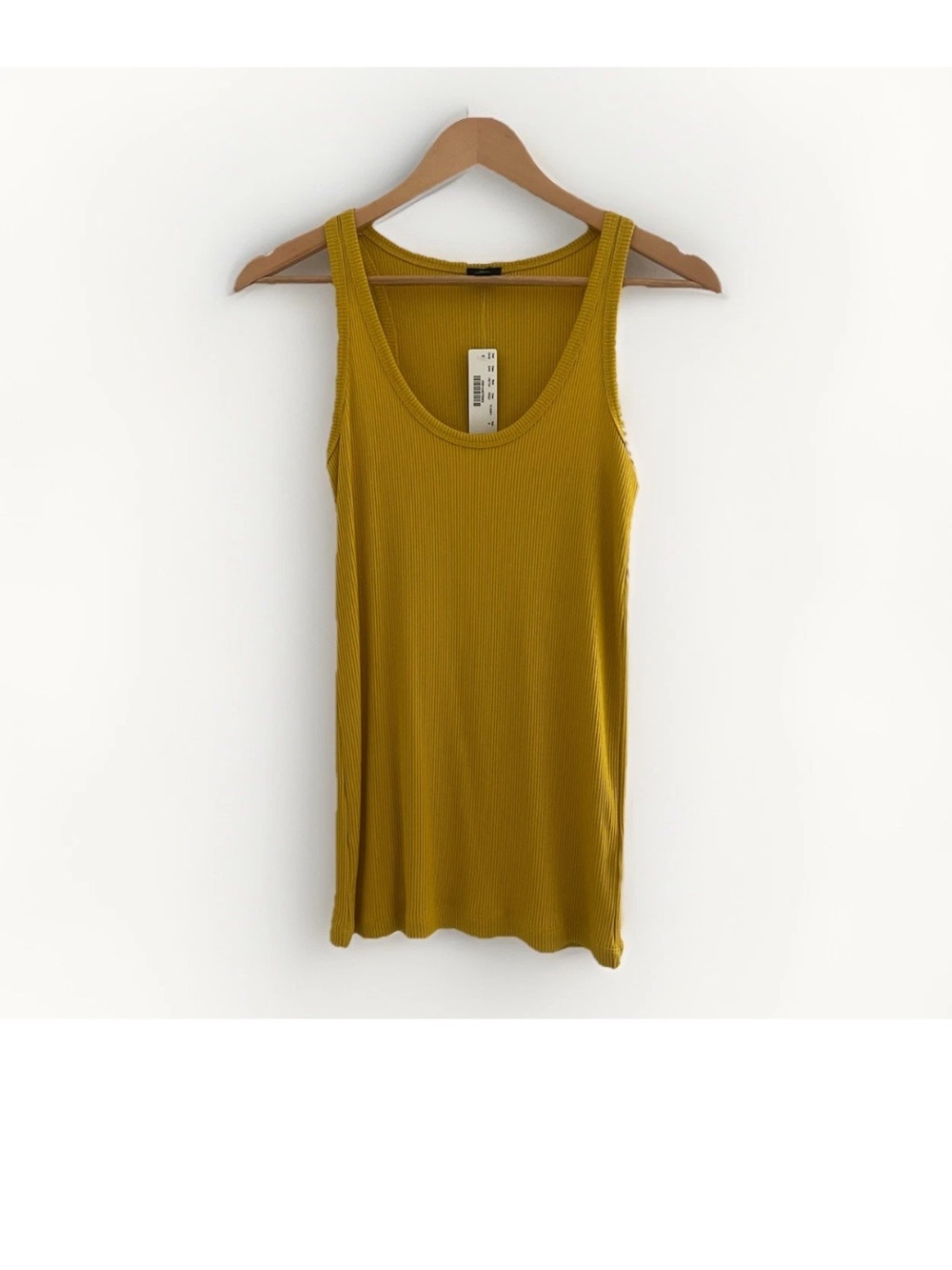 NWT J Crew Perfect Simple Ribbed Tank Top Ribbed Tank Top Mustard Small